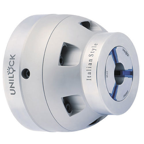 Porta-pinça DIN - UNILOCK s.a.s. - com pinça de mola / para usinagem / para máquina CNC