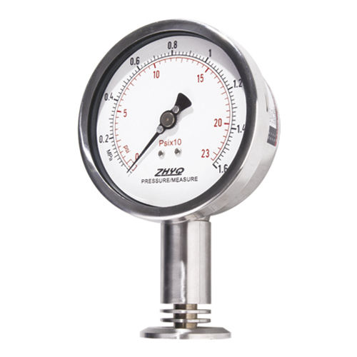 Manômetro com mostrador analógico - PT124Y-623 - Shanghai Zhaohui Pressure Apparatus Co.,Ltd.(ZHYQ) - de diafragma / de processo / para a indústria alimentícia