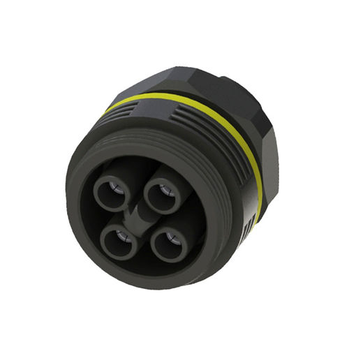 Conector de alimentação elétrica - EP040-2124-00 - Suzhou Exceedconn Technology Co.,Ltd. - Socket / sobreinjetado / reto