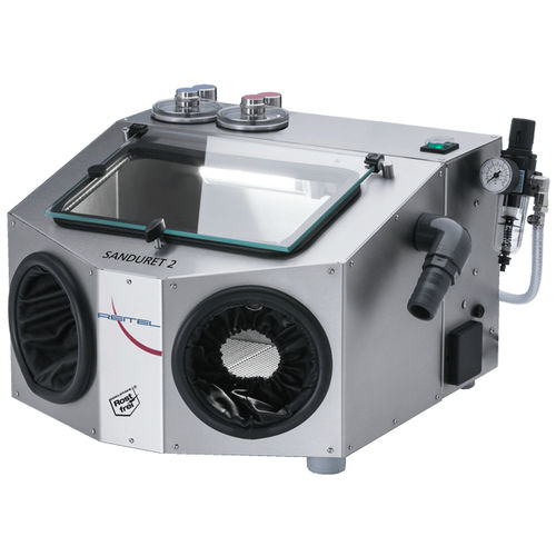 Cabine de jateamento de areia por pressão - SANDURET series - Reitel - manual / em aço inoxidável