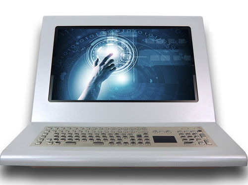 Terminal com teclado - WALT-M22P-T-IP65 - WES Systeme Electronic GmbH - com tela multitouch / com tecnologia capacitiva projetada / de parede