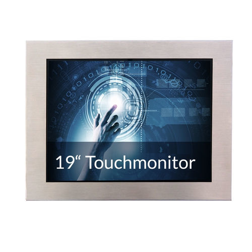 Monitor TFT-LCD - IP65-19T-PCAP - WES Systeme Electronic GmbH - com tela sensível ao toque capacitiva PCAP / com tela sensível ao toque multitouch / com retroiluminação LED