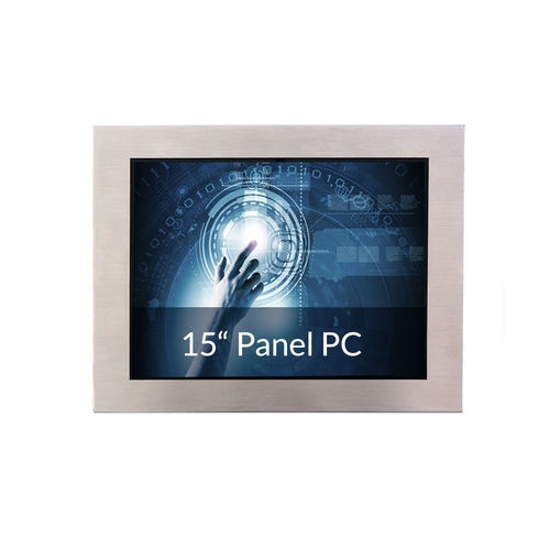 Painel PC TFT LCD - IP65-15T-PANELPC-PCA - WES Systeme Electronic GmbH - com retroiluminação LED / com tela sensível ao toque capacitiva PCAP / com tela sensível ao toque multitouch