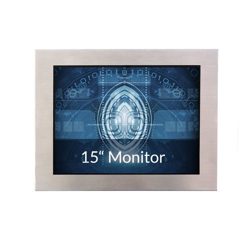 Monitor TFT-LCD - IP65-15 - WES Systeme Electronic GmbH - com retroiluminação LED / industrial / 15"