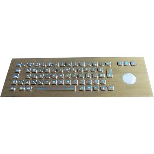Teclado embutido - TASTATUR-69CTB - WES Systeme Electronic GmbH - com teclas mecânicas / 69 teclas / com trackball