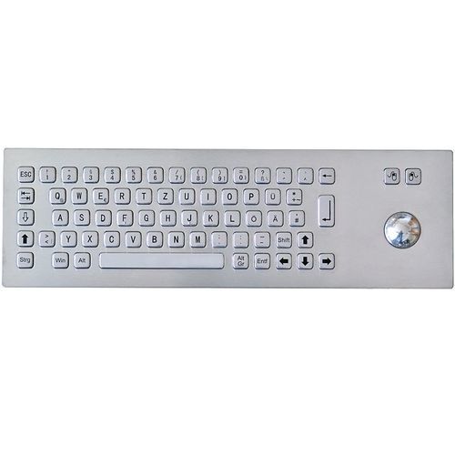 Teclado embutido - TASTATUR-75TS - WES Systeme Electronic GmbH - com teclas mecânicas / 66 teclas / com trackball