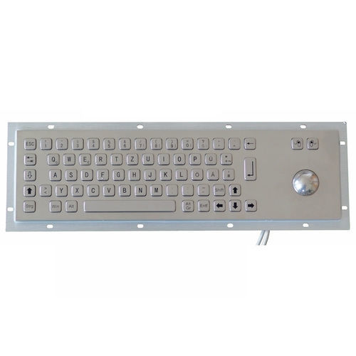 Teclado embutido - TASTATUR-66OS-US - WES Systeme Electronic GmbH - com teclas mecânicas / 66 teclas / com trackball