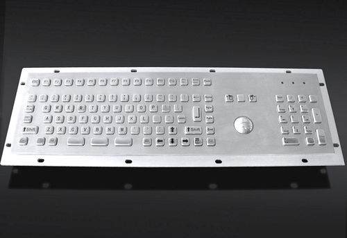 Teclado embutido - TASTATUR-102TS-US - WES Systeme Electronic GmbH - com teclas mecânicas / 102 teclas / com trackball