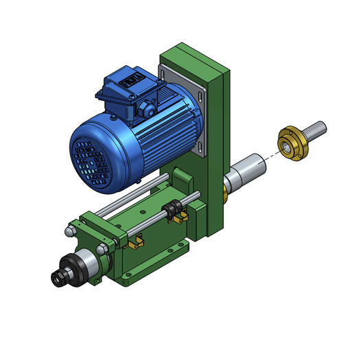 Unidade de rosquear eletromecânica - ST1N-ER20 - HANN KUEN MACHINERY - de precisão