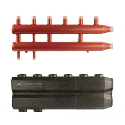 Distribuidor manifold multivias - C series  - Comparato Nello S.r.l. - em aço-carbono / com rosca / para aquecimento