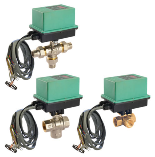 Válvula de esfera - DIAMIX PR - Comparato Nello S.r.l. - com atuador elétrico / de controle / com rosca
