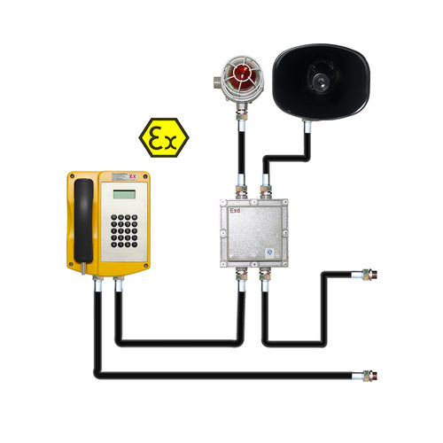Telefone industrial - JREX106-HB - J&R Technology Ltd - à prova de explosão / alto-falante / com flashes de luz