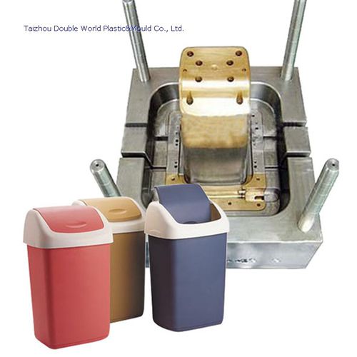 Molde para injeção de plástico com 1 cavidade - DDW-TRM005 - Taizhou Double World Plastic&Mould Co., Ltd. - de lixeira / para a indústria de embalagem