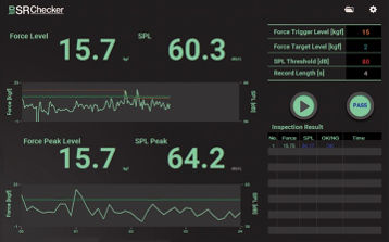 Software de qualidade sonora - BSR Checker - SM Instruments - para câmera acústica