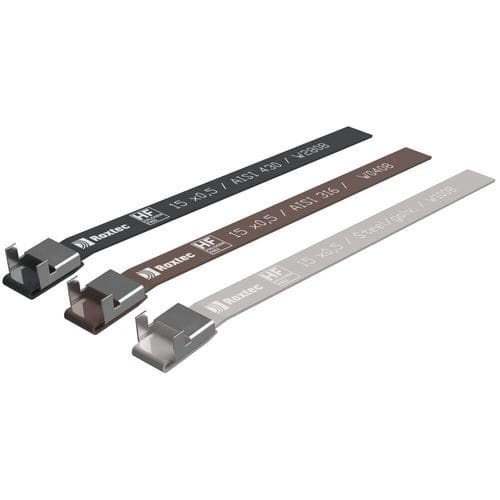 Abraçadeira plástica para mangueira - GK series - Roxtec - em aço inoxidável / em aço galvanizado / bloqueio de dentes