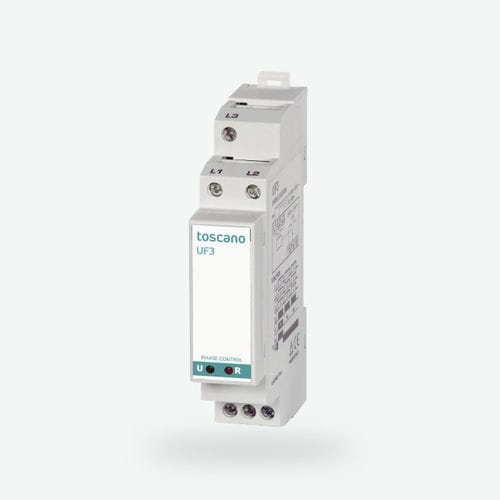 Relé de controle de falta de fase - UF3 - Toscano Linea Electronica - de sequência de fase / para trilho DIN