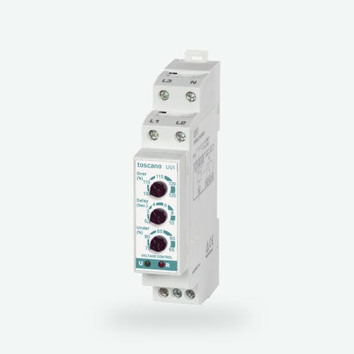 Relé de controle de tensão - UV1 - Toscano Linea Electronica - de fase / para trilho DIN