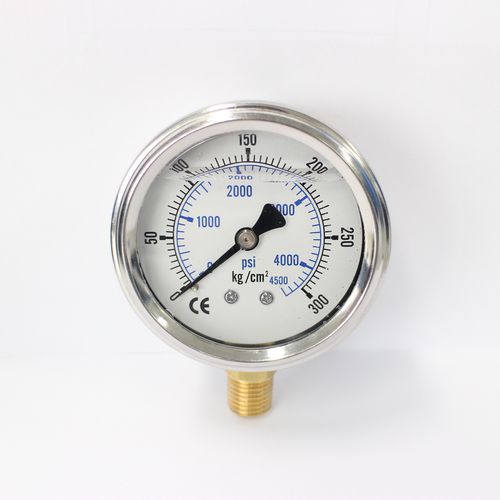 Manômetro analógico - PG-63300KG-SS - Seasons Gauge Co., Ltd - com rosca / em aço inoxidável / em latão