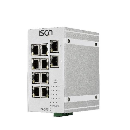 Switch de rede não gerenciável - IS-DF310 series - ISON Technology Co., Ltd. - 10 portas / de nível 2 / para trilho DIN