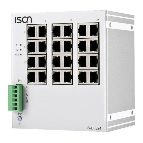 Switch de rede não gerenciável - IS-DF324  - ISON Technology Co., Ltd. - 24 portas / de nível 2 / para trilho DIN