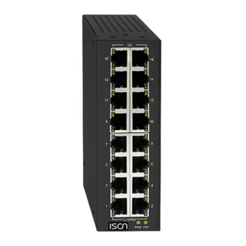 Switch de rede não gerenciável - IS-DG216  - ISON Technology Co., Ltd. - 16 portas / Gigabit Ethernet / para trilho DIN