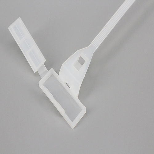 Abraçadeira de cabos com porta-etiquetas - DM series - DEMOELE / Wenzhou Duanmeng Electric Co.,Ltd - em nylon / com serrilhado interno / com montagem por encaixe