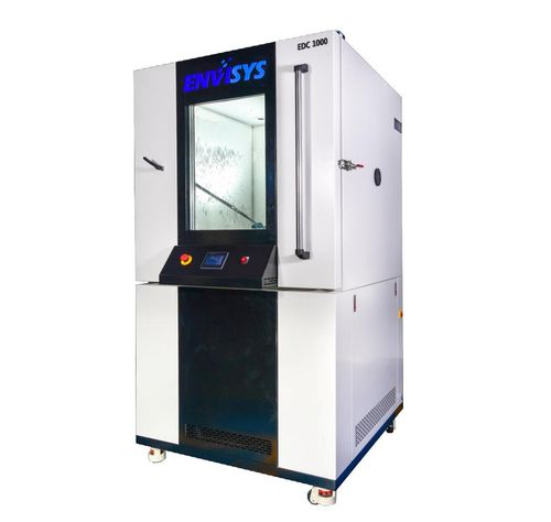 Câmara de ensaio impermeável ao pó - EDC Series - ENVISYS TECHNOLOGIES PVT LTD - para automóvel / com visor