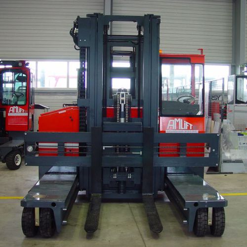 Empilhadeira elétrica - JEDY 40-12 - AMLIFT - para operador sentado a bordo / para corredores estreitos / multidirecional