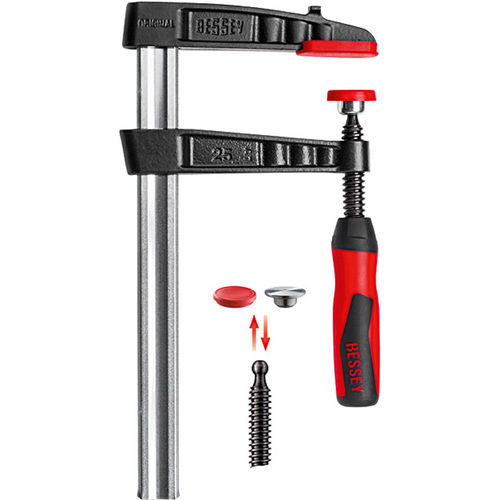 Grampo sargento com rosca - TG-2K series - BESSEY Tool GmbH & Co. KG - em ferro fundido maleável