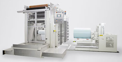 Desenrolador de filme plástico - ZWA - Bäumer GmbH converting machines - automático / compacto / robusto