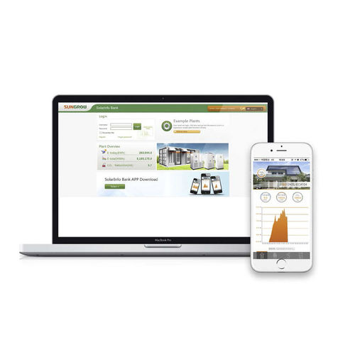 Sistema de monitoramento remoto - SolarInfo - SUNGROW - para usina de energia fotovoltaica / Ethernet / em tempo real