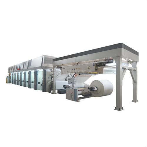 Impressora flexográfica em linha - Shaanxi Beiren Printing Machinery Co.,Ltd - de 8 cores / para filme plástico / para papel