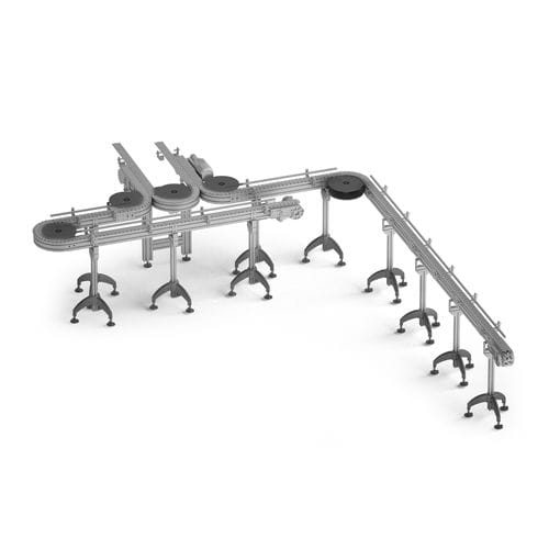 Transportador de corrente - Aluflex  - Alutec Group srl - horizontal / curvo / de transporte