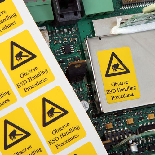 Etiqueta imprimível - Anti-Static labels - CILS International - para a indústria eletrônica / industrial