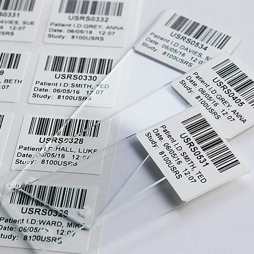 Etiqueta de transferência térmica - Slide Labels - CILS International - com motivos impressos / imprimível / de códigos de barras