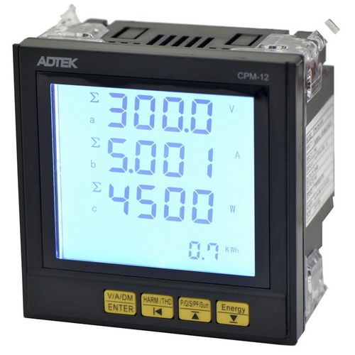 Medidor de potência multifuncional - CPM-12A - ADTEK Electronics Co., Ltd - contador de energia / de potência aparente / de potência ativa