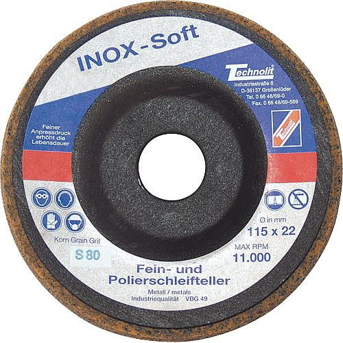Rebolo para polimento - INOX-Soft - TECHNOLIT GmbH - de rebarbagem / cilíndrico