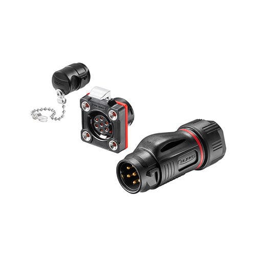 Conector de alimentação elétrica - BD-20 series - SHENZHEN LINKO ELECTRIC CO.,LTD - redondo / fêmea / macho
