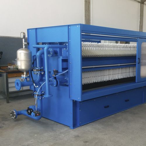 Filtro-prensa com vigas laterais (sidebar) - SAPF  - Autemi s.r.l. - semiautomático / de alta pressão / para tratamento de efluentes