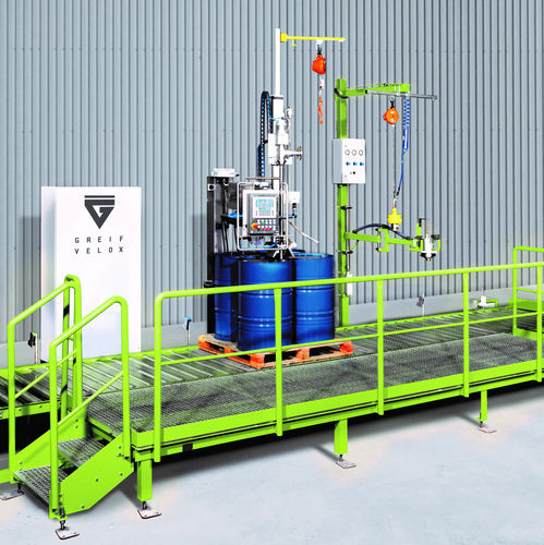 Envasadora de tambores sobre paletes - R-DOS - GREIF-VELOX Maschinenfabrik GmbH - totalmente automática / semiautomática / IBC