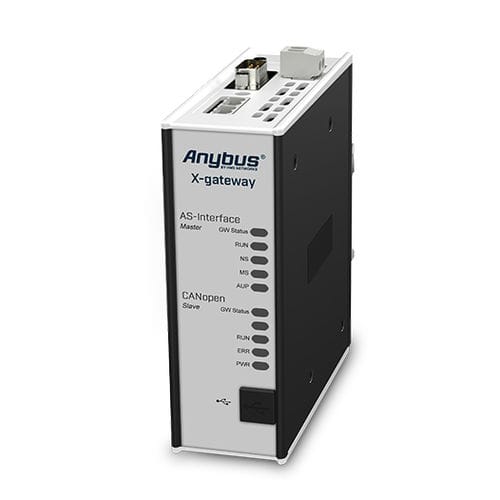 Gateway industrial - AB7827-F - HMS Industrial Networks GmbH - AS-Interface / CANopen / para controlador lógico programável