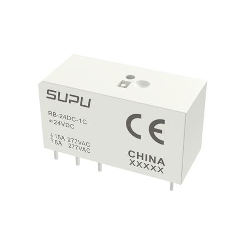 Relé eletromecânico 24 Vcc - RB-24DC-1C - Ningbo SUPU Electronics Co., Ltd. - compacto / PCB