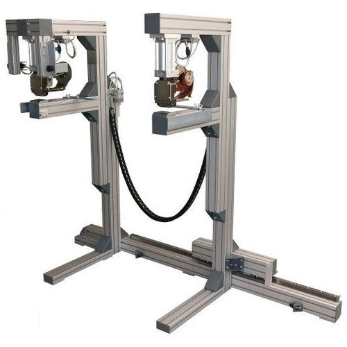 Máquina grampeadora pneumática - SGR 2 / QE - MEZGER Heftsysteme - para caixas de papelão / com 2 cabeças / com braço de grampeamento