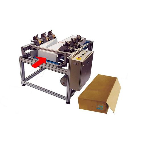 Máquina grampeadora para caixas de papelão - A05  - MEZGER Heftsysteme - automática
