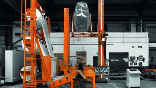 Aplicadora de filme com filme retrátil - Paratech - MSK - automática / para materiais de construção / para a indústria alimentícia