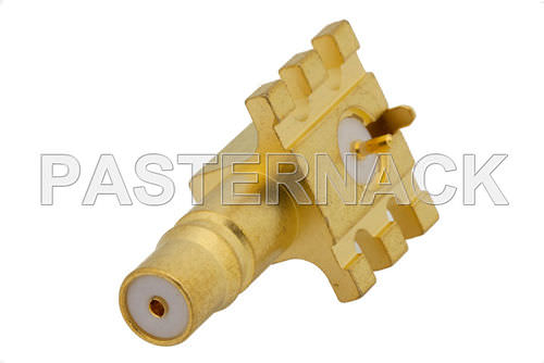 Conector coaxial - QMA series   - Pasternack Enterprises, Inc. - cotovelo / rápido / de placa eletrônica