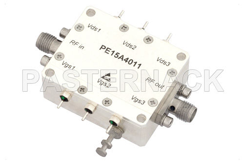 Amplificador de sinal - PE15A series - Pasternack Enterprises, Inc. - de forte potência / híbrido / GaAs