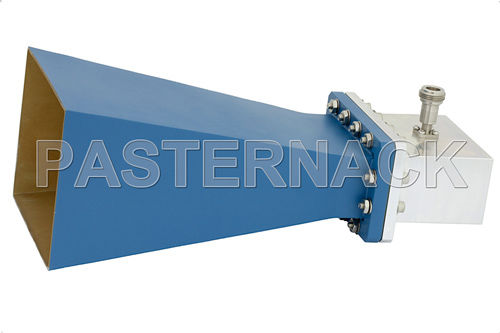 Antena tipo corneta - WR-284  - Pasternack Enterprises, Inc. - com adaptador