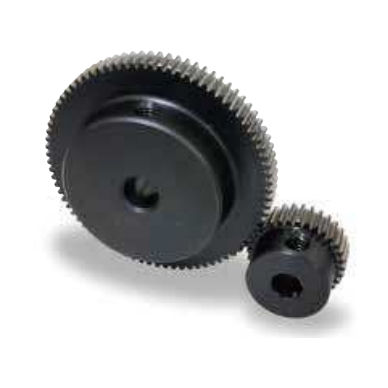 Engrenagem de dentes retos - SSG series - KHK - com cubo / para eixo de transmissão / retificada
