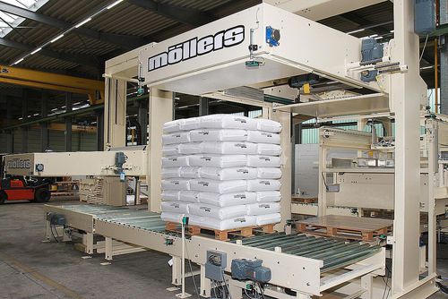 Paletizador camada por camada - PFS - Möllers - de nível baixo / para sacos / para materiais de construção